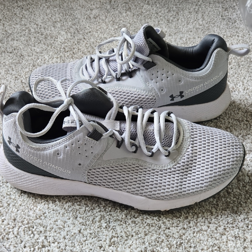 Under Armour Light Gray Mesh Sneakers